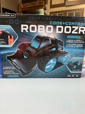 CODE+ Robo Dozr Toy Bulldozer - Black & Teal